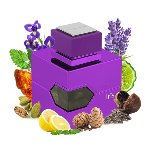 Al Haramain LAventure Iris for Unisex - Arabian Perfume for Women and Men - Oriental Floral Long Lasting Fragrance - Arabic Perfume - Extrait De Parfum Spray - 3.38 oz