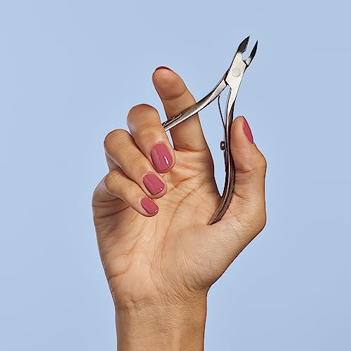Revlon Full Jaw Cuticle Trimmer, Manicure Tool, Nail Care, High Precision Blade, Easy Grip, Stainless Steel, 1 Count