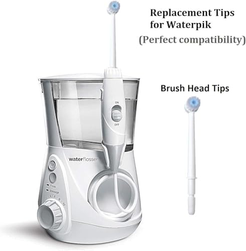 Replacement Toothbrush Heads for Waterpik Water Flossers, Replacement Picks Compatible with Waterpik, 5Pcs Replacement Heads for Water Pick flosser.(Assorted Brushhead, Random Delivery)