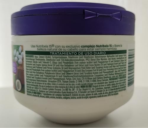 Tratamiento Capilar Enzimoterapia Control Frizz Nutribela15 Reconocidos Ingredientes | Frizz Control Enzymotherapy Hair Treatment 15 Ingredients Quala (Regular Size 10.01oz-300ml)
