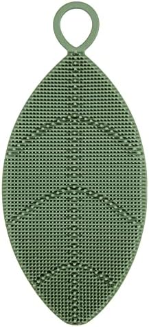 Daily Leaves of Life Silicone Scrubber - Set - Includes 3 Leaf-Shaped Silicone Scrubbers. Each Scrubber is Uniquely-Sized to Cleanse and Exfoliate Your Face, Body and Feet.