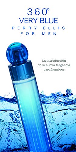 Perry Ellis 360 Very Blue for Men - 3 Pc Gift Set 3.4oz EDT Spray, 0.25oz EDT Spray, 3oz Shower Gel