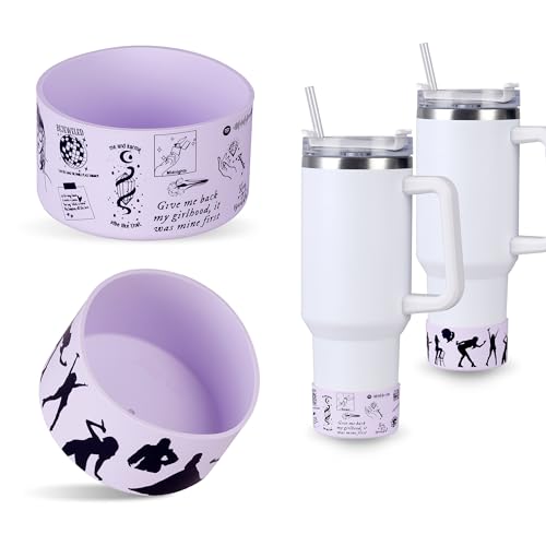 Amcisi 2pcs Pink Stanley Cup Boot 40oz, Pink Stanley Boot, Silicone Boot for Stanley 40oz, Hydro Flask Water Bottles (Pink)