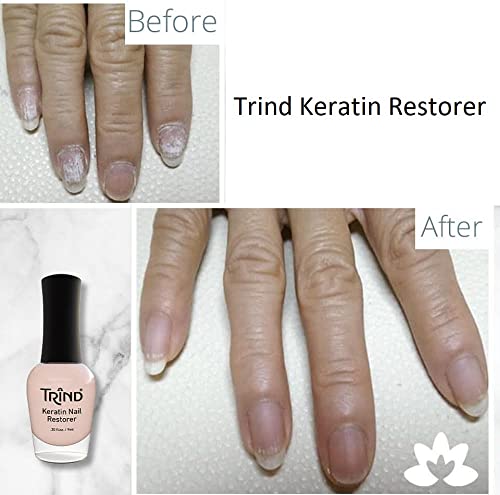 Trind Keratin Restorer, Nail Strengthener for Damaged Nails 9ml