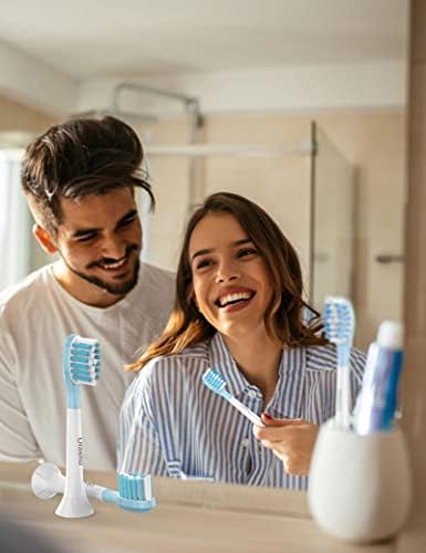 Replacement Toothbrush Heads for Philips Sonicare ProtectiveClean C3 G3 W3 C2 4100 9044, White, 8 Packs