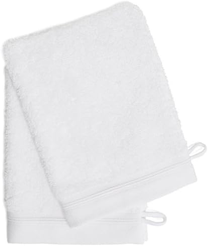 France Luxe Body French-Style Bath Mitt 2-Pack - White/White