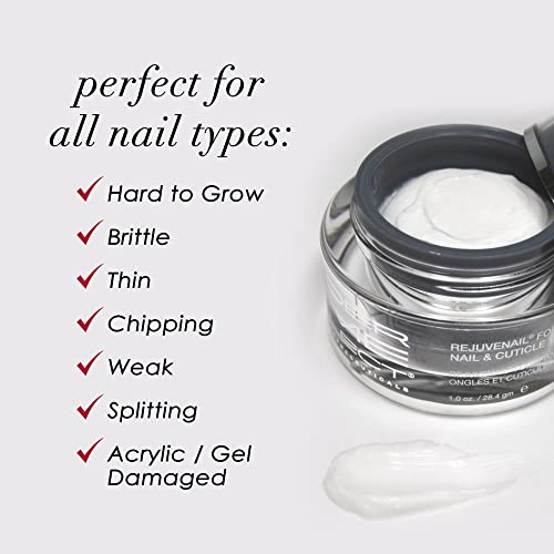 Dermelect Rejuvenail Fortifying Nail & Cuticle Treatment- Care Cream for Dry Damaged Cuticles with Peptides Hyaluronic Acid Shea Butter, Moisturizes, Soothes, Strengthens Repairs Cuticles & Nails