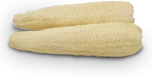 Natural Organic Loofah Sponges Large Exfoliating Shower Bath Loofah Luffa Loofa Body Scrubbers Sponges for SPA Beauty Bath and Radiant Skin, Pack of 4