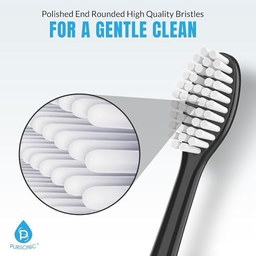 Standard Electric Toothbrush Heads - 8 Pack Electric Toothbrush Replacement Brush Heads for Dazzlepro Elements - Tooth Brush Heads for AquaSonic Vibe, Duo Pro & Black Series Pro (White)
