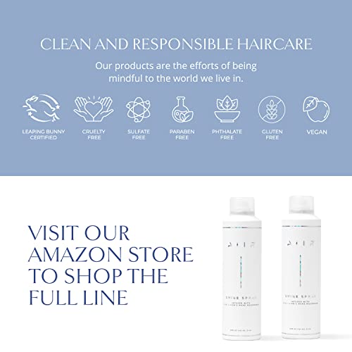 AIIR Shine Spray -Smoothing Spray for Glossy Sleek Hair, Humidity and Frizz Shield Spray, Gloss Spray, Lightweight Spray Coats and Protects Hair, Enhance Shine & Color with Reflect, 6 oz