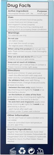 Foot Cream | Athlete’s Foot Cream for Cracked Heels, Dry Skin & Itchy Feet | Relieves Itching, Burning & Redness | Antifungal Treatment Helps with Nail Fungus, Jock Itch & Ringworm | 4.05 fl oz