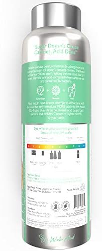 Dentist Formulated Nano Silver Xylitol Mouthwash with Calcium, PH Balanced, Enamel Strengthening Oral Rinse Alcohol and Fluoride Free (Wintermint)