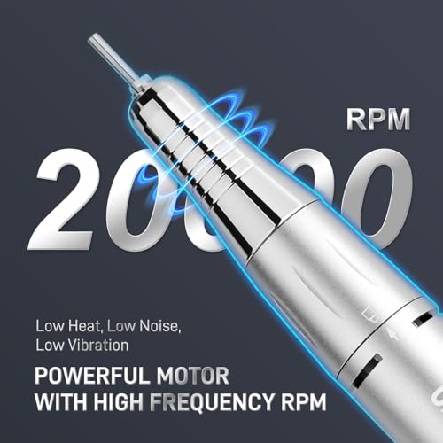 GAOY Cordless Nail Drill, Rechargeable E-File with 12 Drill Bits & 45 Sanding Bands, Long Battery Life, Low Noise, Perfect for Manicure & Pedicure, Pink