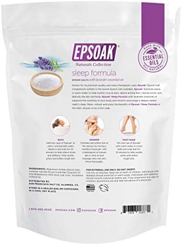 Epsoak Scented Epsom Salt Bundle - Sleep Formula 2 lbs. & Muscle Soak 2 lbs.