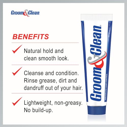 Groom & Clean Greaseless Hair Control 4.50 oz (Pack of 2)