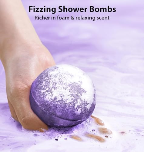 Arnica Bubble Bath Bombs Lavender Bergamot Essential Oils Luxurious Mega Foaming Bath Bombs for Dry Skin Nourishment Moisturizing Blissful Bath Gift