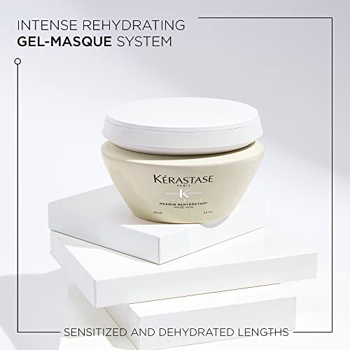 Kerastase Specifique Rehydratant Hair Mask For Sensitive and Dry Hair - Rebalances Strands' Hydration With Ceramides and Amino Acid, 6.8 Fl Oz