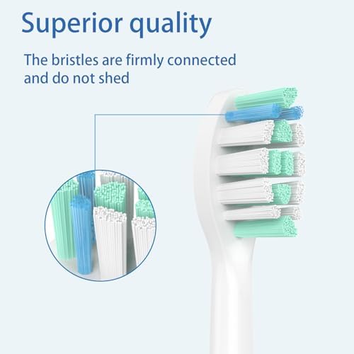 Replacement Toothbrush Heads for Philips Sonicare Replacement Heads, Replacement Brush Head Compatible with Phillips Sonicare Electric Toothbrush, 12 Pack
