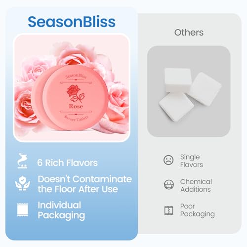 Shower Steamers 30 PCS with Individually Wrapped, Shower Bombs for Women with 6 Rich Scents, Rose Peppermint Citrus Eucalyptus Ocean Lavender, Christmas Birthday Mother's Day Present for Mom Wife Men