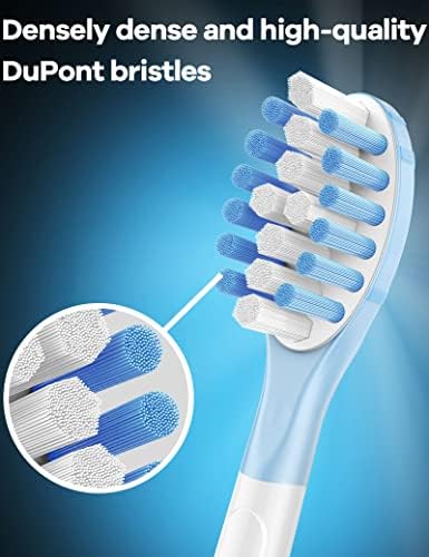 Replacement Toothbrush Heads for Philips Sonicare ProtectiveClean C3 G3 W3 C2 4100 9044, White, 8 Packs