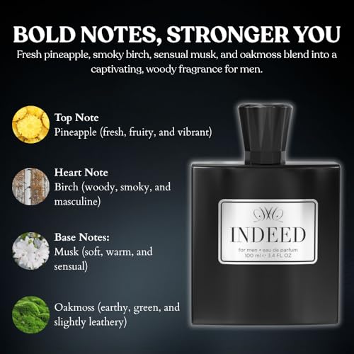 Mens Cologne - INSPIRED by A WORLD RENOWNED MEN’S PERFUME - Pineapple, Apple, Birch, Musk - Bold, Fresh, Masculine - Long-Lasting Eau De Parfum 100ml (3.4 fl oz)