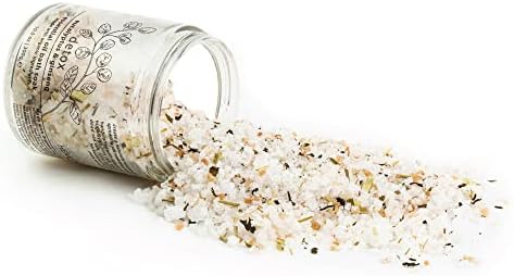 Hemlock Park Detox Essential Oil Bath Soak | Naturally Soothing Mineral Sea Salt and Botanicals | 10.5 oz Jar | Eucalyptus & Ginseng