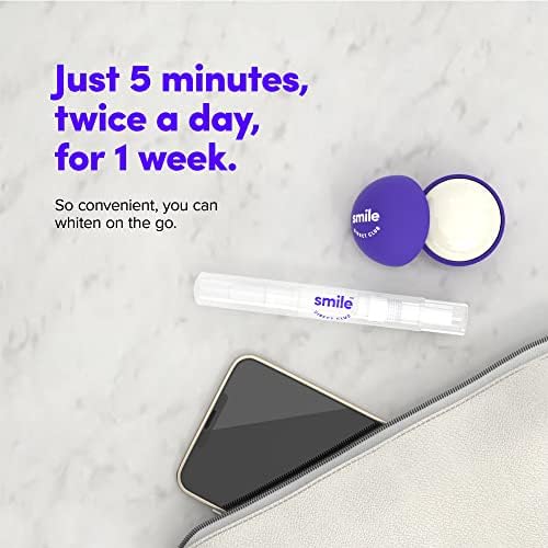 SmileDirectClub Teeth Whitening Kit with Lip Balm - 4 Pack 1.4ml Gel Pens - Professional Strength Hydrogen Peroxide