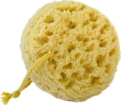 Michelle's Melting Pot Exfoliating Foam Sea Sponge, Natural Feel, Shower Loofah, Bath Sponge, Rich Lather (Set of 3)