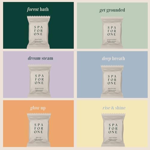 Aromatherapy Shower Steamers Made in USA with Natural Essential Oils - Relaxation and Luxury Self Care Birthday Gifts for Women and Men - Variety 6 Pack