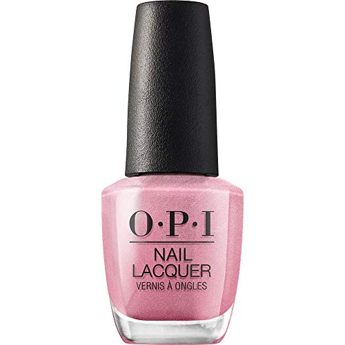 OPI Nail Lacquer Nail Polish | Sheer Light Nude Pink Shimmer Chip Resistant Nail Polish | Vegan, Fast Drying, Streak Free