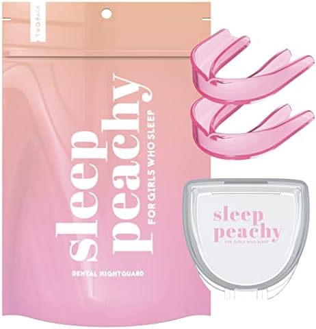 Sleep Peachy Night Guard for Women - Pack of 2 Mouth Guard for Teeth Grinding, Clenching and Bruxism (Pink)