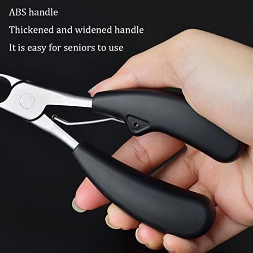 Podiatrist Toenail Clippers, Professional Thick & Ingrown Toe Nail Clippers for Seniors & Men, Pedicure Clippers Toenail Cutters & Super Sharp Curved Blade Grooming Tool