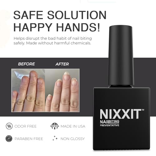 Nail Biting Prevention for Adults, No Bite Nail Polish - Stop Biting Now with Anti Bite Bitter Polish - Safe and Effective Bad Tasting Stopper Treatment (10ML Bottle)