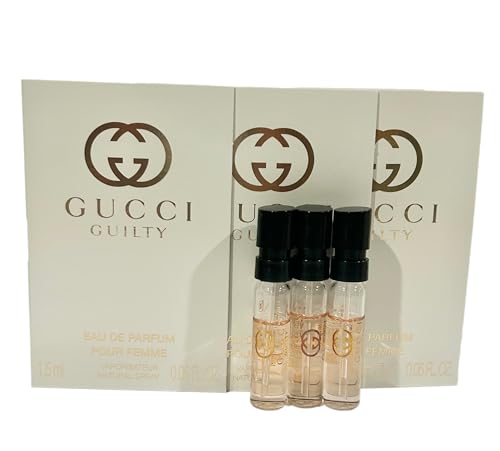 Gucci Guilty Sample Perfume Women EDP Spray Pour Femme 1.5 ml / 0.05 oz - set of 3