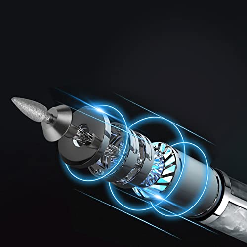 Electric Nail File - 4 Speed Cordless Acrylic Nail Tool Kit for Thick Toenails, Edge Shaping, Polishing, Grinding, Nursing, Peeling