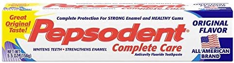 Pepsodent Complete Care Original Flavor Toothpaste, 5.5 oz (156 g) (Bundle of 12)