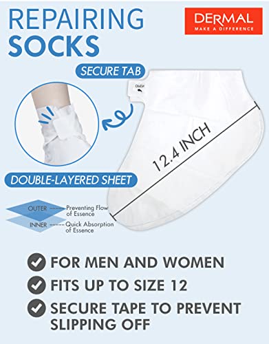 DERMAL Moistfull Silky Foot Socks & Hand Gloves Mask Combo 6 Pack - for Dry Feet and Hands - Home Spa Treatment - Dermatologist Tested, Cruelty Free, Korean Beauty