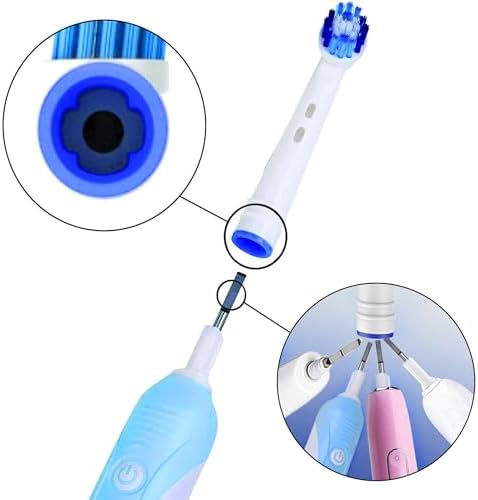 Replacement Toothbrush Heads Compatible with Oral B Braun- Pack of 12 Professional Electric Toothbrush Heads- Precision Refills for Oral-b 7000, Clean, OralB Pro 1000, 9600, 500, 3000, 8000, Plus!
