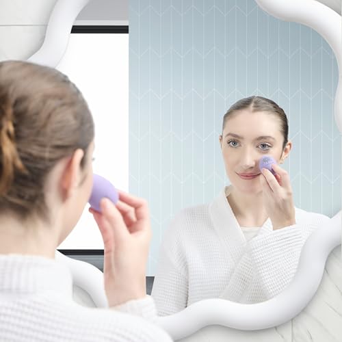 Disney Frozen 7PC Premium Makeup Brush & Blender Set, All-over, Highlighter, Concealer, and Eyeshadow Brush, 2 Beauty Blender Sponges for women and girls by Belle Maison