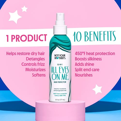 Not Your Mother's All Eyes On Me 10-In-1 Hair Perfector & 3-In-1 Hair Wax Stick & Styling Cream (3-Pack) - Protectant & Styling Products for All Hair