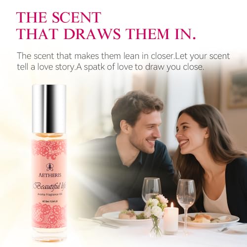 AETHERIS Pheromone Perfume for Women, Sweet floral,Long-lasting, Natural Roll-On Perfume Oil