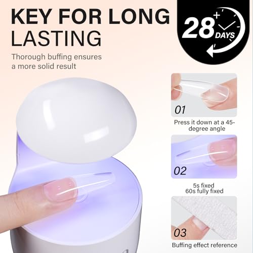 AILLSA Solid Gel Nail Glue for Nail Tips Super Strong Gel Glues Professional Fake Acrylic Soft Nails Glue U V Lamp Curing Needed - Long Lasting 30 Days+, 15g / 0.5fl.oz