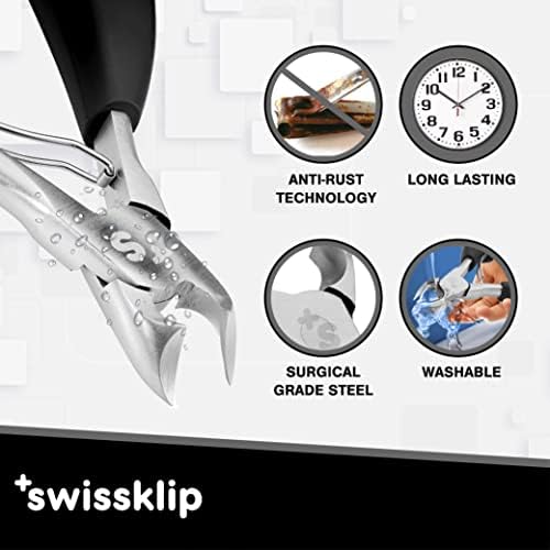 Swissklip Toenail Clippers | Heavy Duty Toe Nail Clippers I Toenail Clippers for Thick Nails I Big Toe Nail Clippers for Thick Toenails I Heavy Duty Nail Clippers for Thick Nail