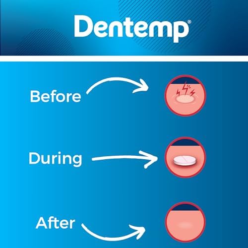 Dentemp Canker Cover - Canker Sore Medicine Pain Reliever (3pack) - Canker Sore Treatment to Relieve Canker Pain, Mouth Sores & Mouth Irritation - Fast Acting Canker Sore Relief Tablets for Adults