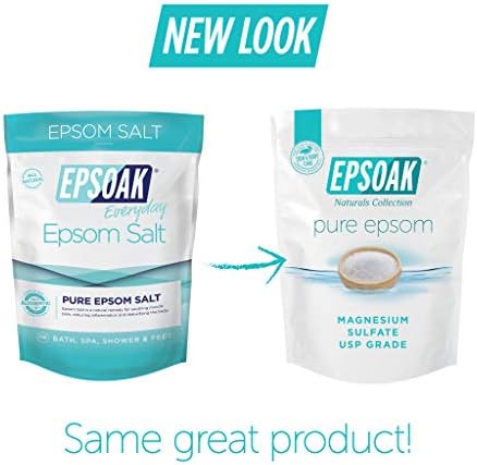 Epsoak Epsom Salt 4 lbs. USP Magnesium Sulfate (Qty. 2 x 2 lb. Bags)