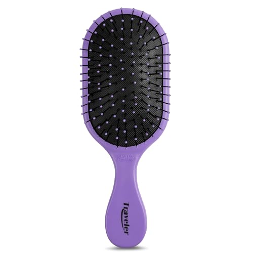 NuWay 4HAIR Traveler U.S. and International Patented Travel Brush (Lavender)