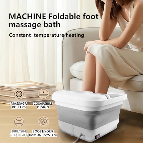 Pedicure Foot Spa, Foot Spa Bath Massager with Heat, Collapsible Bath Soak Tub, Portable for Any Casual Scene to Help You Relax, Mothers Day Fathers Gifts, Gifts for Women Men