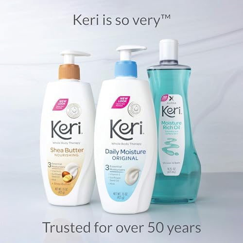 Keri Alpha Shower & Bath Moisture Rich Oil 16 oz (Pack Of 4)