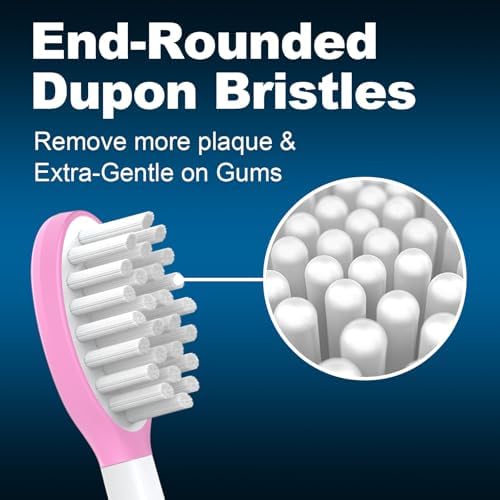 Kids Replacement Toothbrush Heads 10 Pack for Philips Sonicare Electric Toothbrush Soft Brush Head for Child 7+ for Boy Girl,5pink+5blue