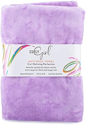 Curly Girl Towel for Women with Curls, Anti-Frizz, Absorbent, Fast Drying, Curly Hair, Microfiber Hair Drying Towel for Curls
